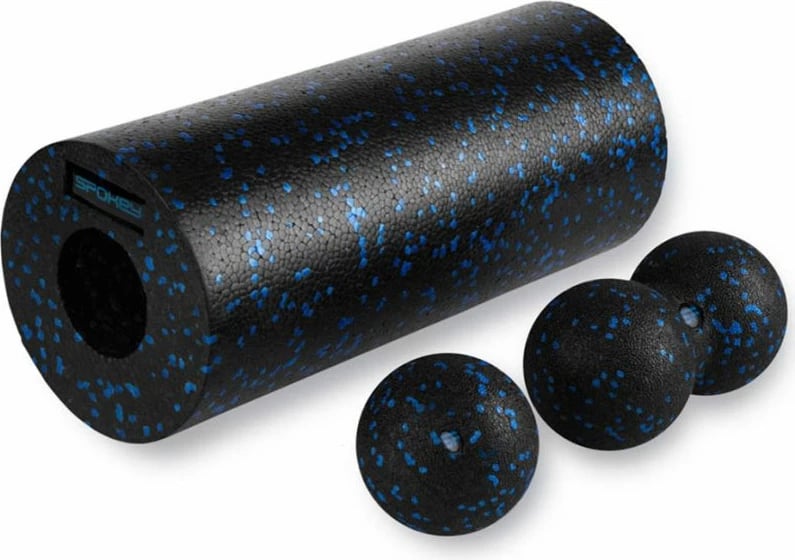 Set i Roleve të Masazhit Spokey Rullo për Meshkuj dhe Femra, i Zi dhe Blu