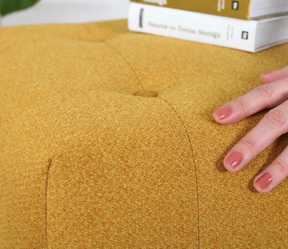 Pouf Atelier del Sofa, ngjyrë e verdhë, Tomp