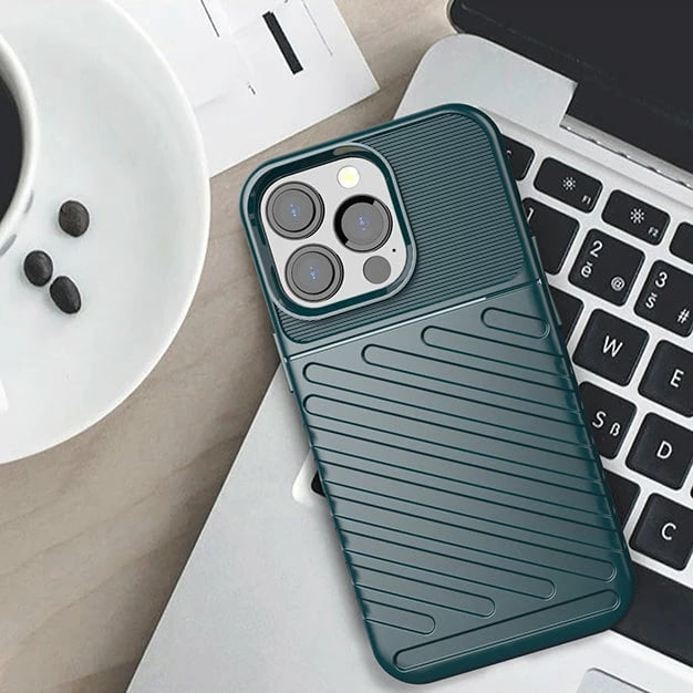 Mbështjellës Hurtel Thunder Case për iPhone 13 Pro, TPU, e gjelbër