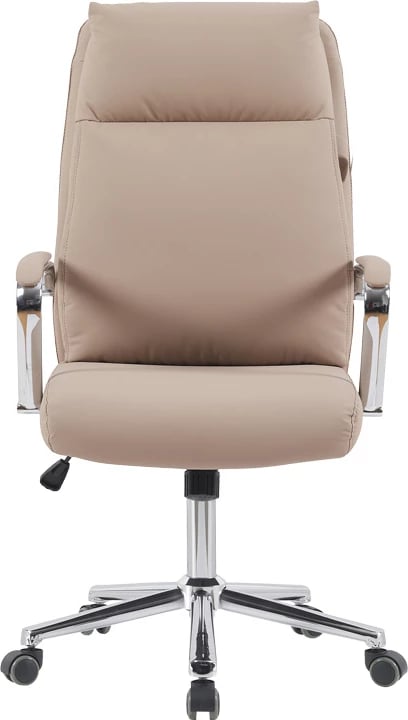 Karrige menaxheri për zyre, ngjyrë kapuçino, Siquel, lëkurë artificiale