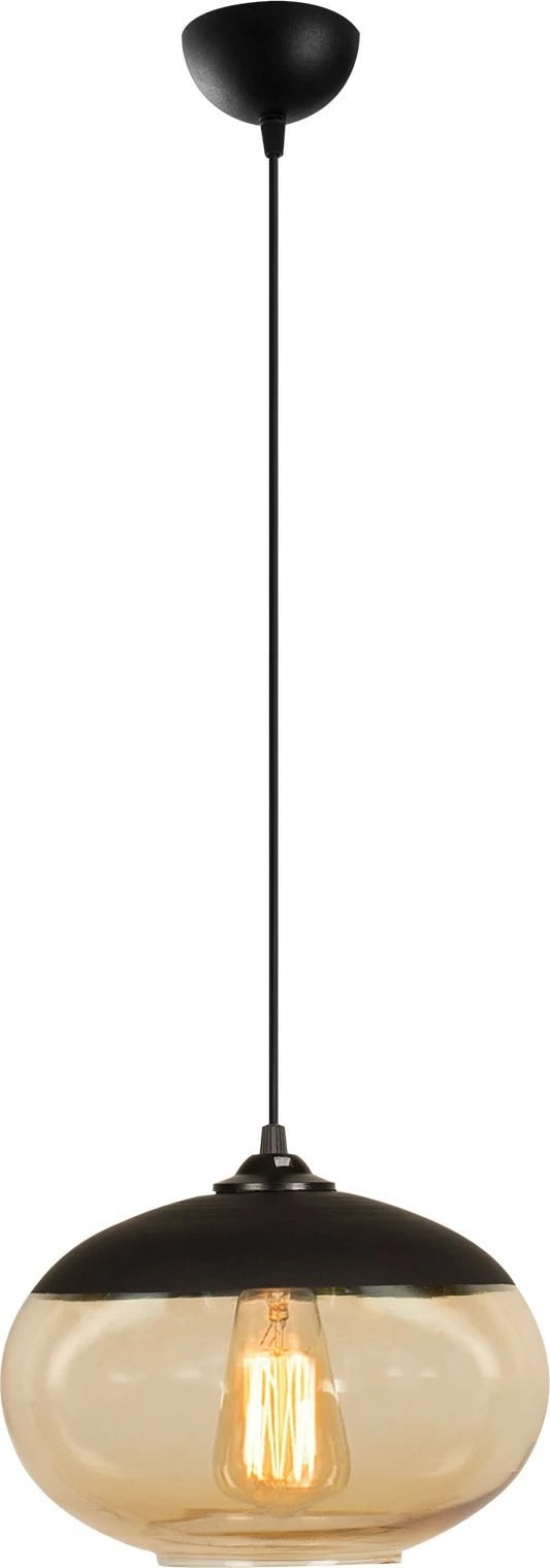 Llambë tavani Opviq, Camini - MR - 867, ngjyrë e zezë dhe mjaltë Llambë tavani Opviq, Camini - MR - 867, ngjyrë e zezë dhe mjaltë