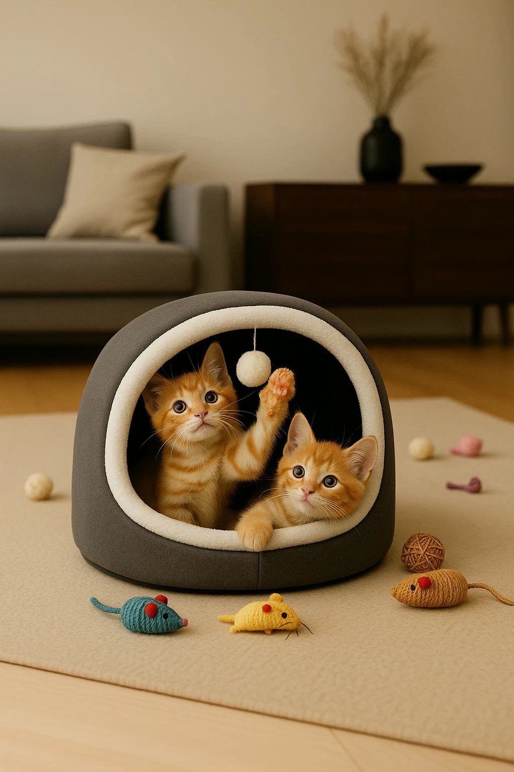 Shtrat për mace Alaska STD, ngjyrë antracit