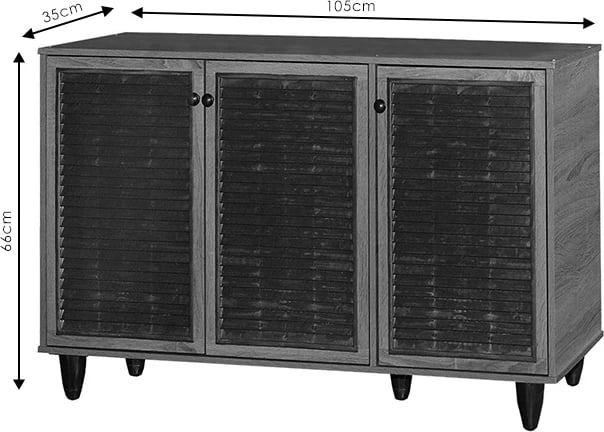 Dollap këpucësh Ronan ngjyrë arre 105x35x.66cm