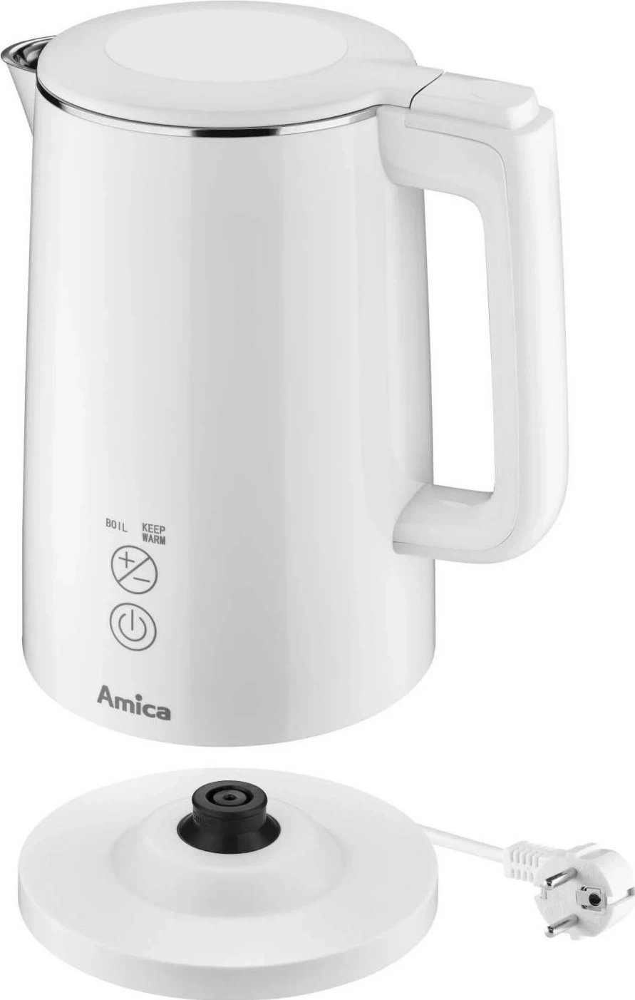 Çajnik elektrik Amica Digital KF6011, 1.5L, i bardhë