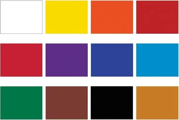 Set ngjyrash akrilike Talens, 12 copë, 75 ml