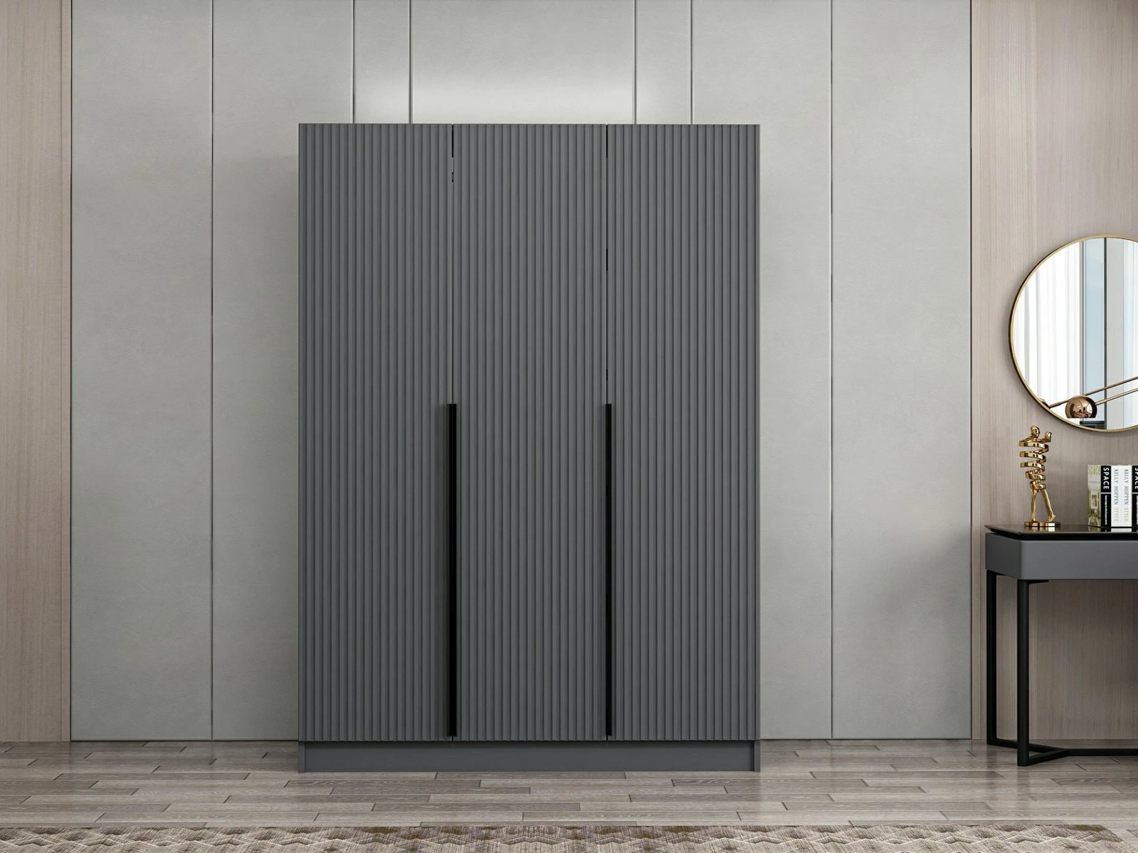 Dollap Hanah Home, ngjyrë antracit, Kale - 2287