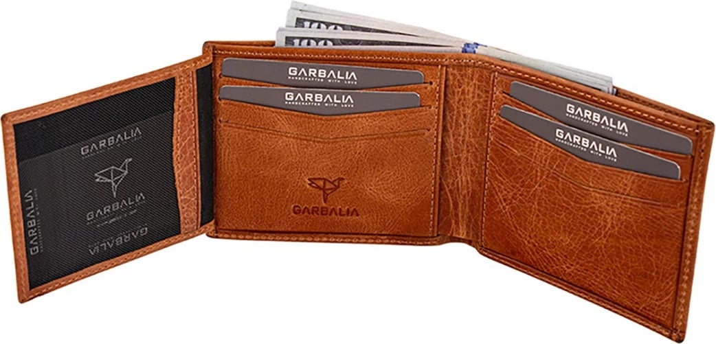 Portofol për burra, lëkurë origjinale, ngjyrë tan, Altadena, Zoozie Bags