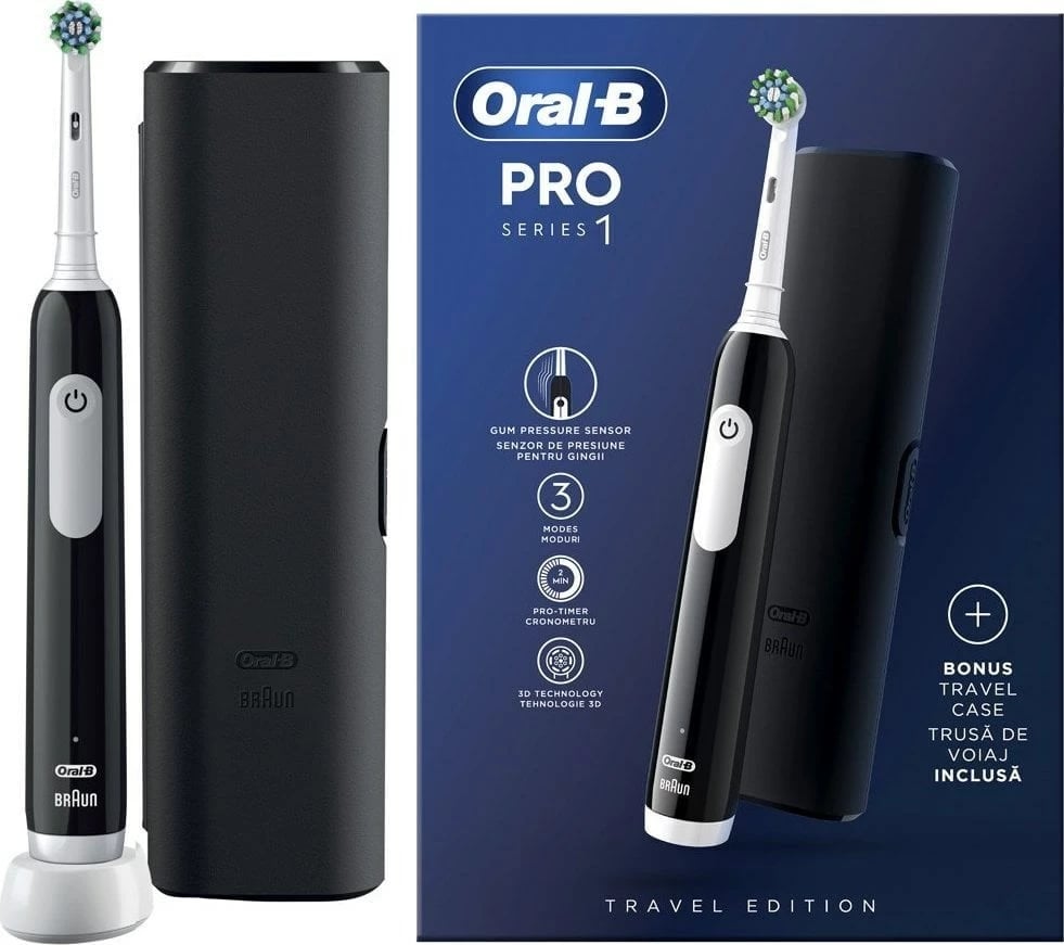 Furçë dhëmbësh elektrike Braun Oral-B PRO1, e zezë