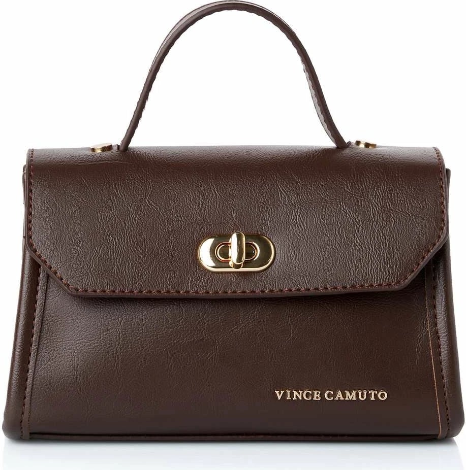 Minibag ngjyrë çokollate, Vince Camuto, Gela