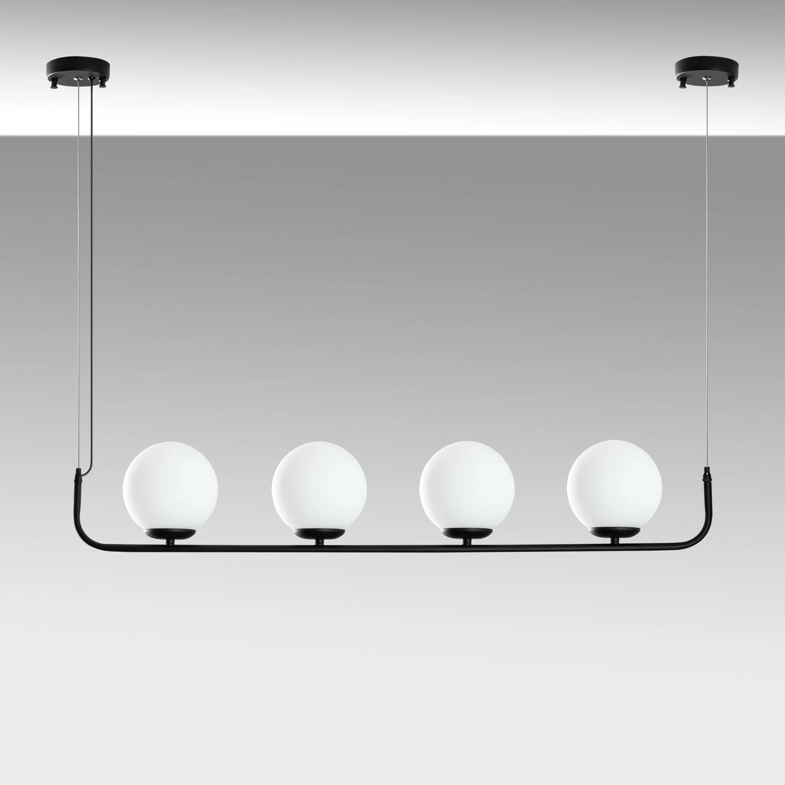 Llambë varëse Opviq, Faruk - 13720, trup metalik, e zezë, 4 copa