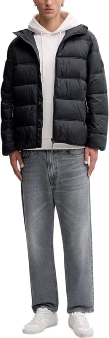 Jakne Tommy Hilfiger Jeans për meshkuj, e zezë