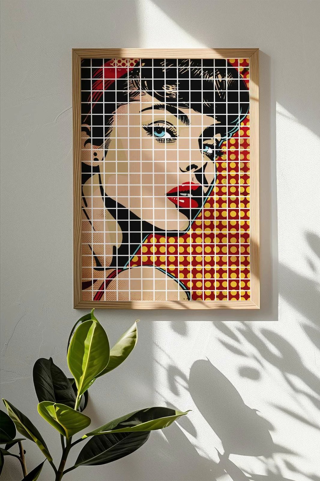 Pikturë dekorative me kornizë, Popkare19, shumëngjyrëshe, Wallity