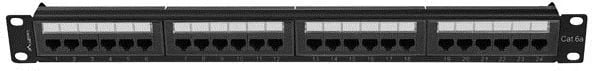 Patch panel Lanberg PPUA-1024-B, 1U, e zezë