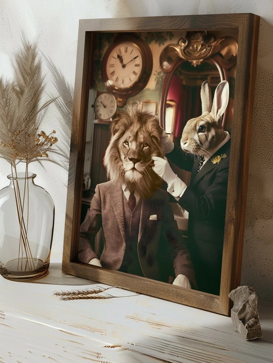 Pikturë dekorative me kornizë MDF, shumëngjyrëshe, GE051-L