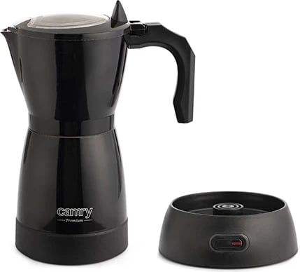 Kafeteri Moka elektrike, Camry, CR 4415, 300 ml 6 filxhanë, 480W, bazë 360°, e zezë