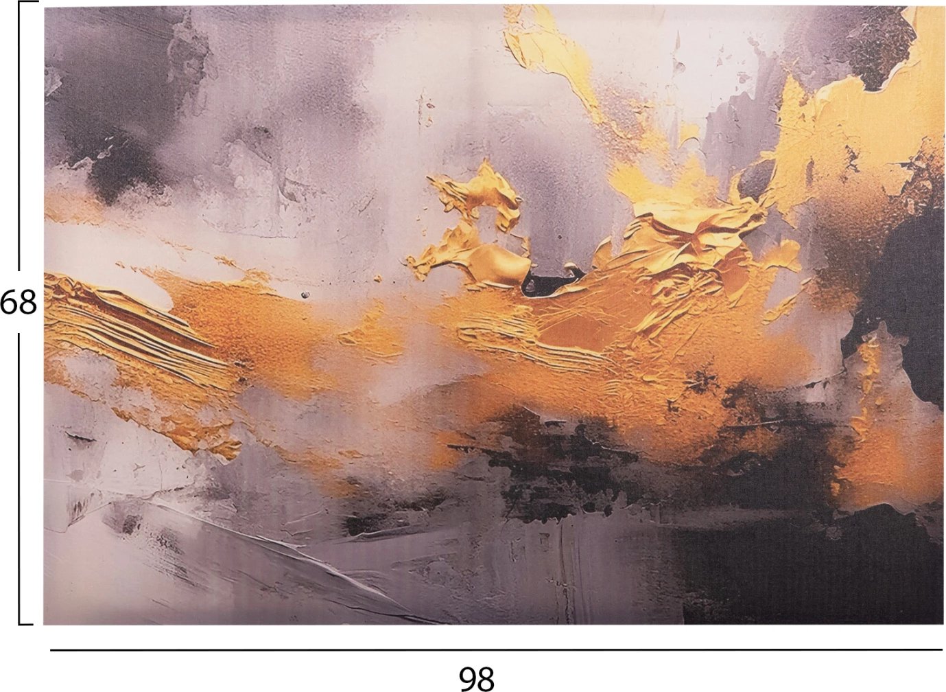 Pikturë muri GOBI FH4859, kanavacë e printuar, 98x2.5x68cm