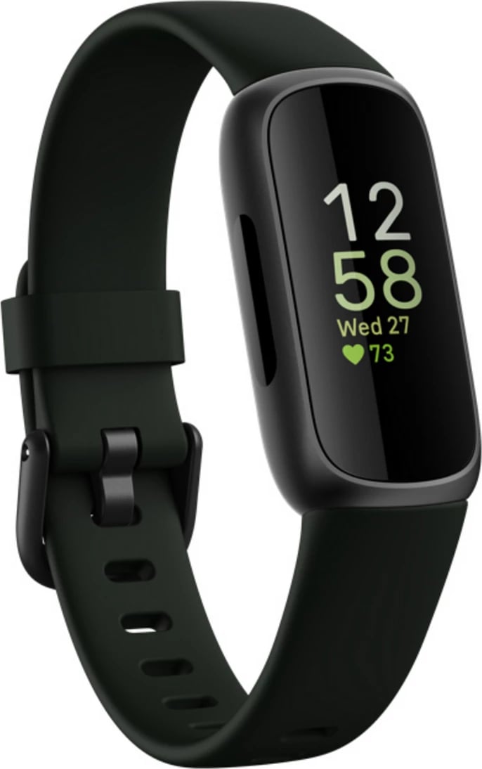 Smartwatch Fitbit Inspire 3 FB424BKBK, monitorim aktiviteti dhe rrahjeve të zemrës, e zezë