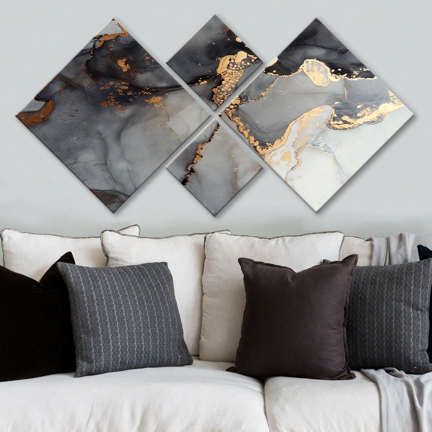 Pikturë dekorative MDF (4 pjesë), Wallity, 4MDF1471082561