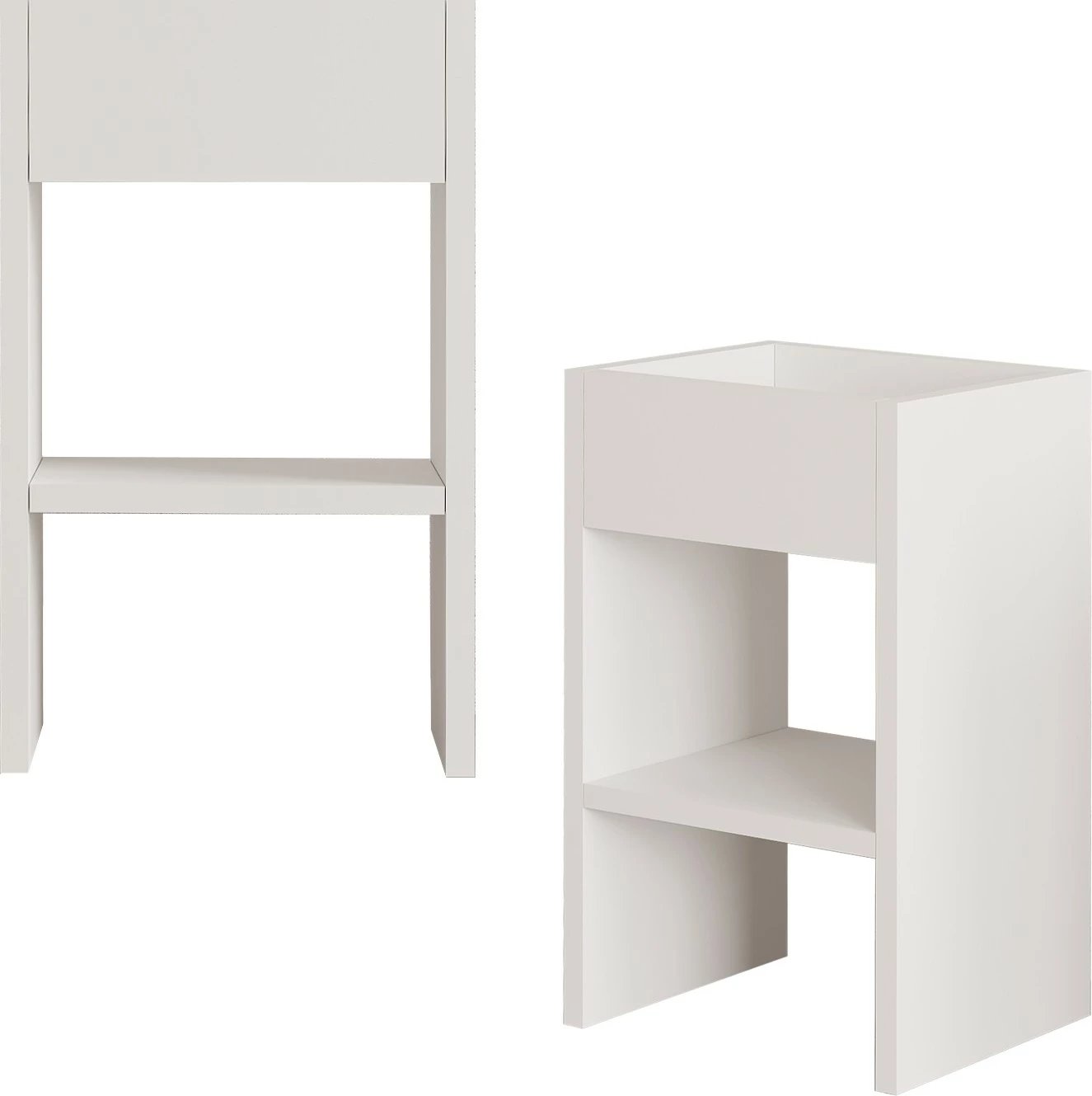 Tavolinë anësore Hanah Home, Karen, e bardhë Tavolinë anësore Hanah Home, Karen, e bardhë