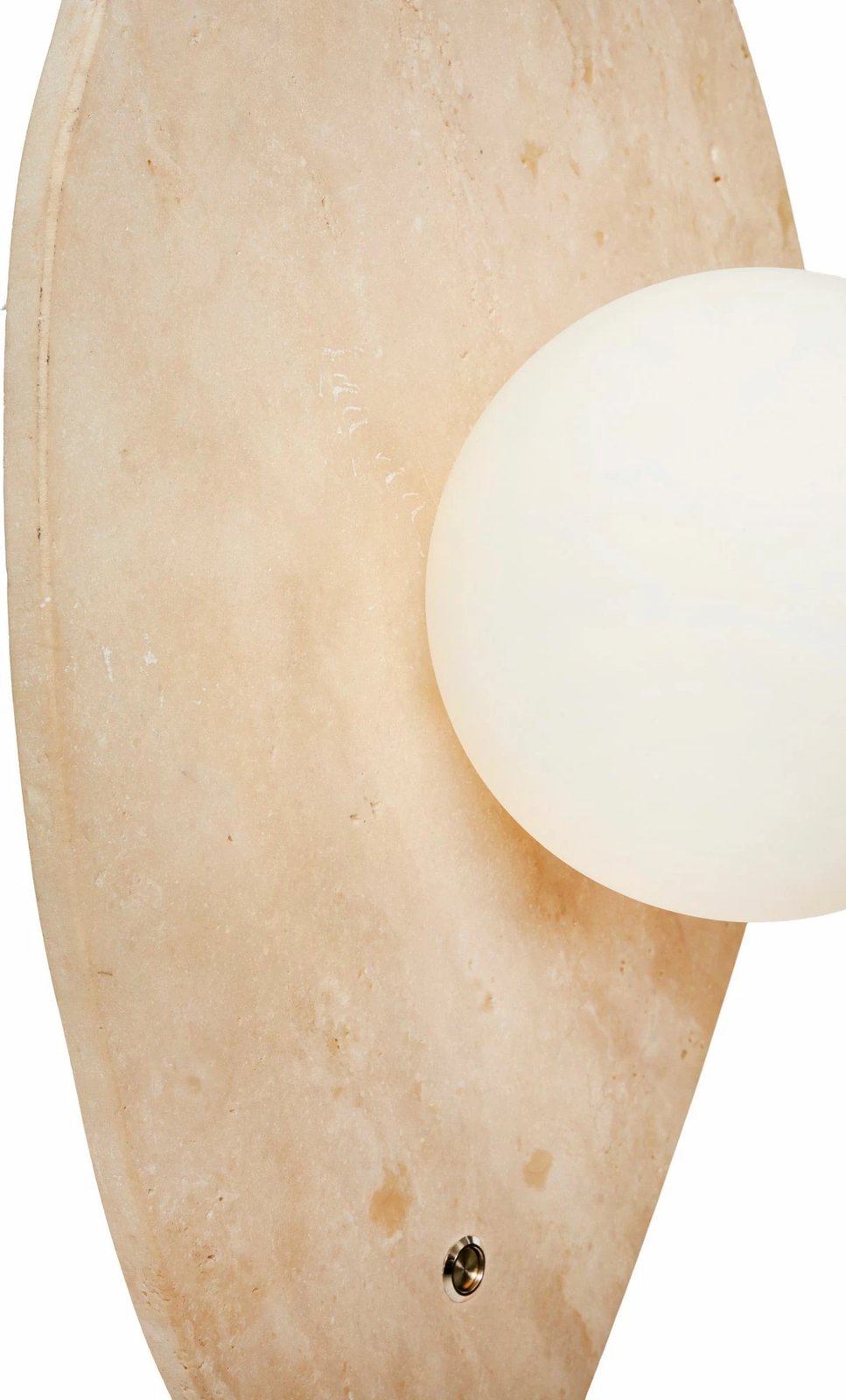 Llambë muri Opviq, model Halle, ngjyrë bezhë dhe e bardhë