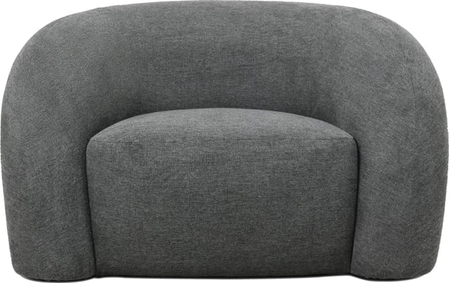 Fotel Lexy, stof gri, 99x88x62cm