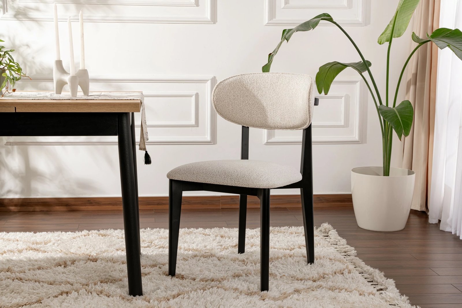 Set karrigesh (2 copë) Skye Decor, Lionte, e bardhë, e zezë