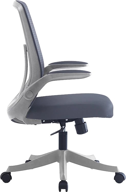 Karrige zyre Enrich, pëlhurë rrjete, ngjyrë gri