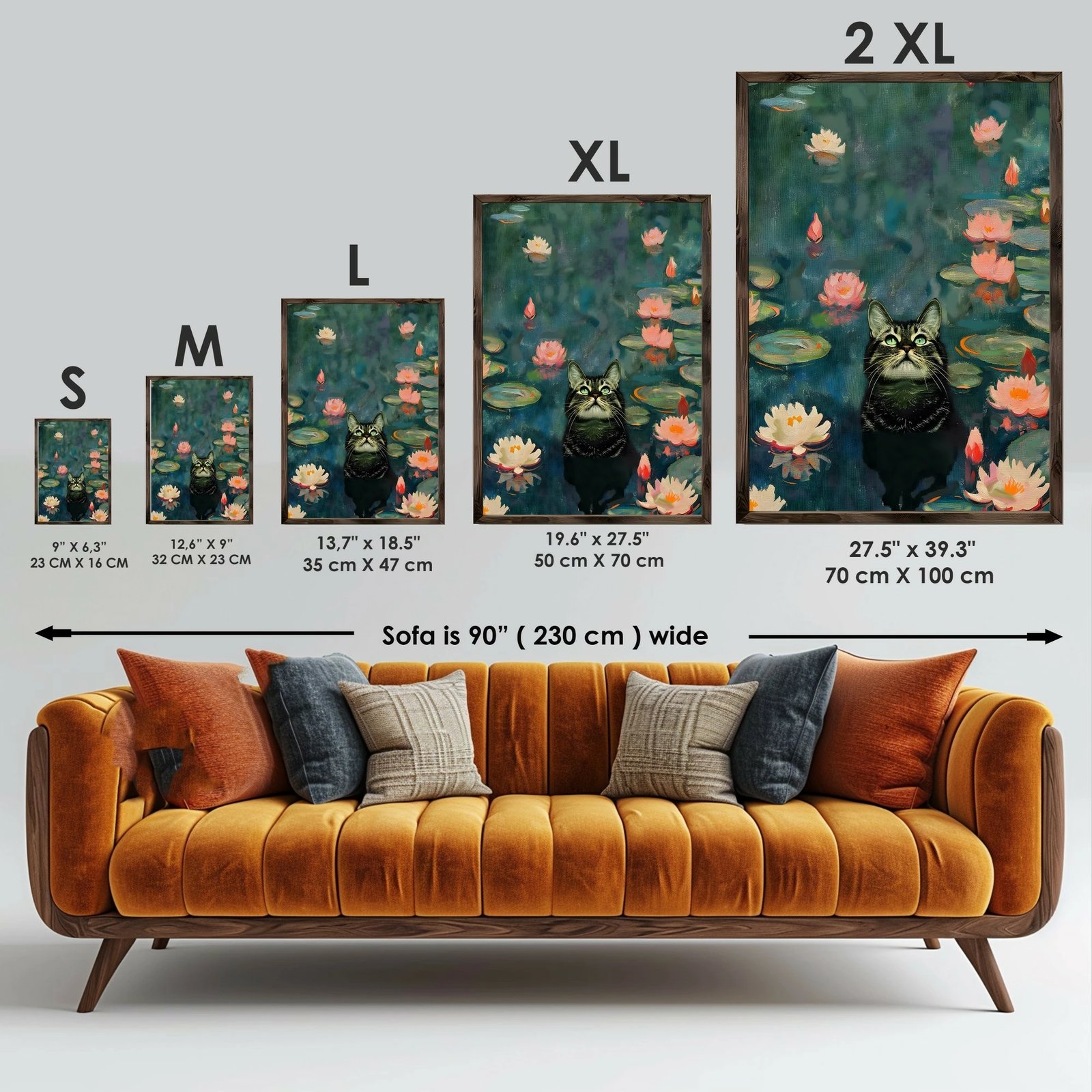 Pikturë dekorative me kornizë, MDF, Wallity, GE187-L