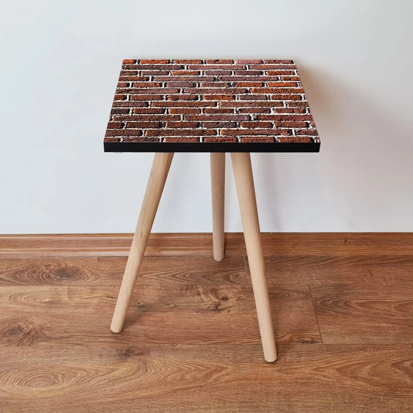 Tavolinë anësore Skye Decor, Shp372, ngjyrë kafe-bardhë