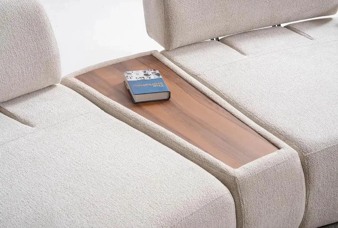 Set mobiljesh për dhomë dite, Atelier del Sofa, ngjyrë krem