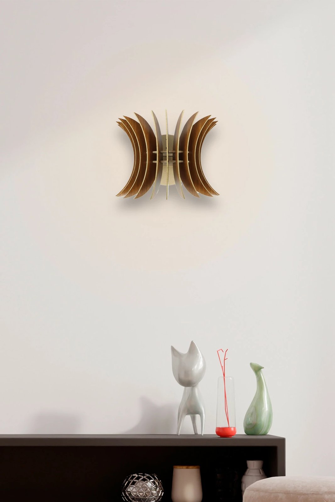 Llambë muri Opviq, 206-WK, ngjyrë arre