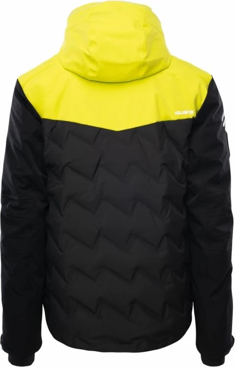 Jakne ski për meshkuj Iguana, zi-verdhë