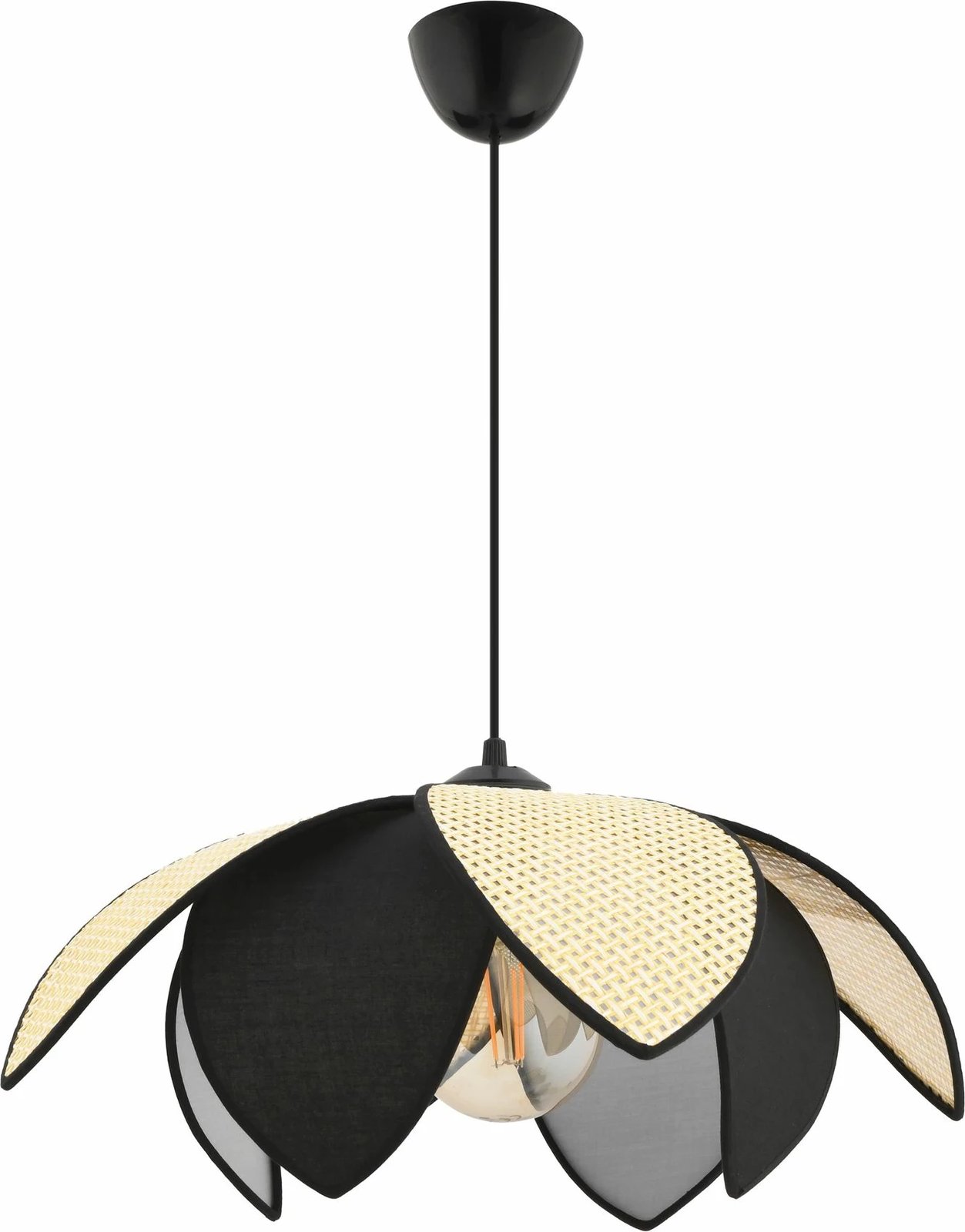 Llambë tavani Opviq, Peony Hazeran B, ngjyrë camel dhe e zezë