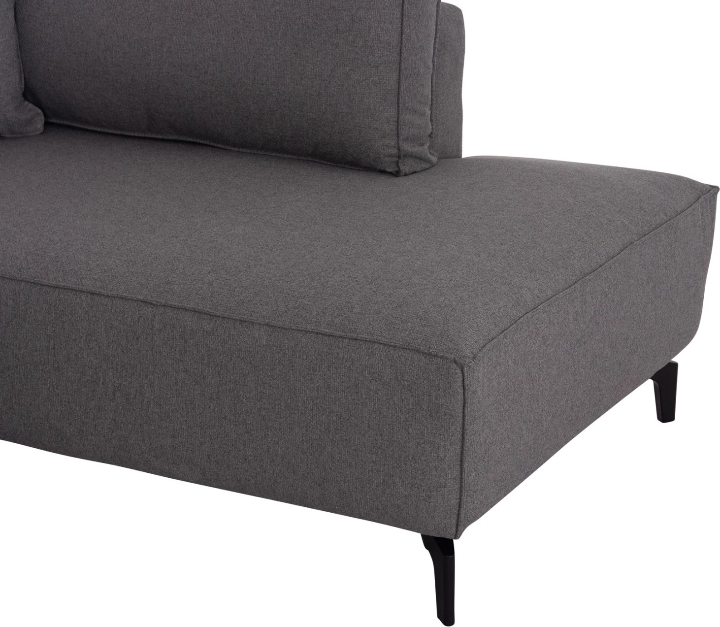 Kënd-sofë krevate me hapësirë për depo, Saffira FH3303.01R, material gri, 270x195x100cm