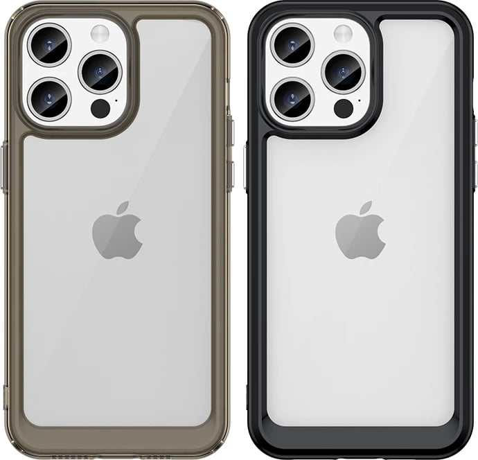 Mbështjellës Hurtel Outer Space Case për iPhone 15 Pro Max, i fortifikuar, i zi