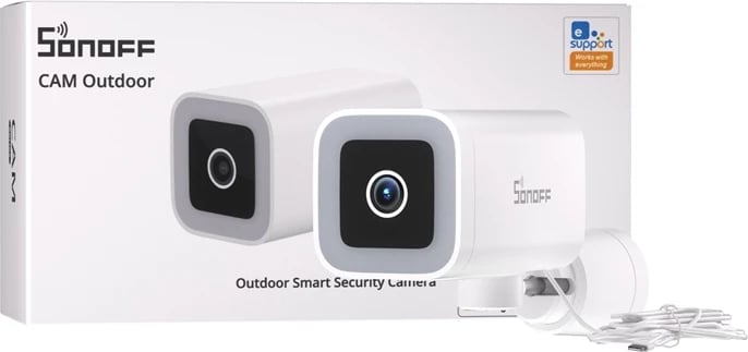 Kamerë e mençur për jashtë Sonoff CAM-B1P, 2K, Wi-Fi, bardhë