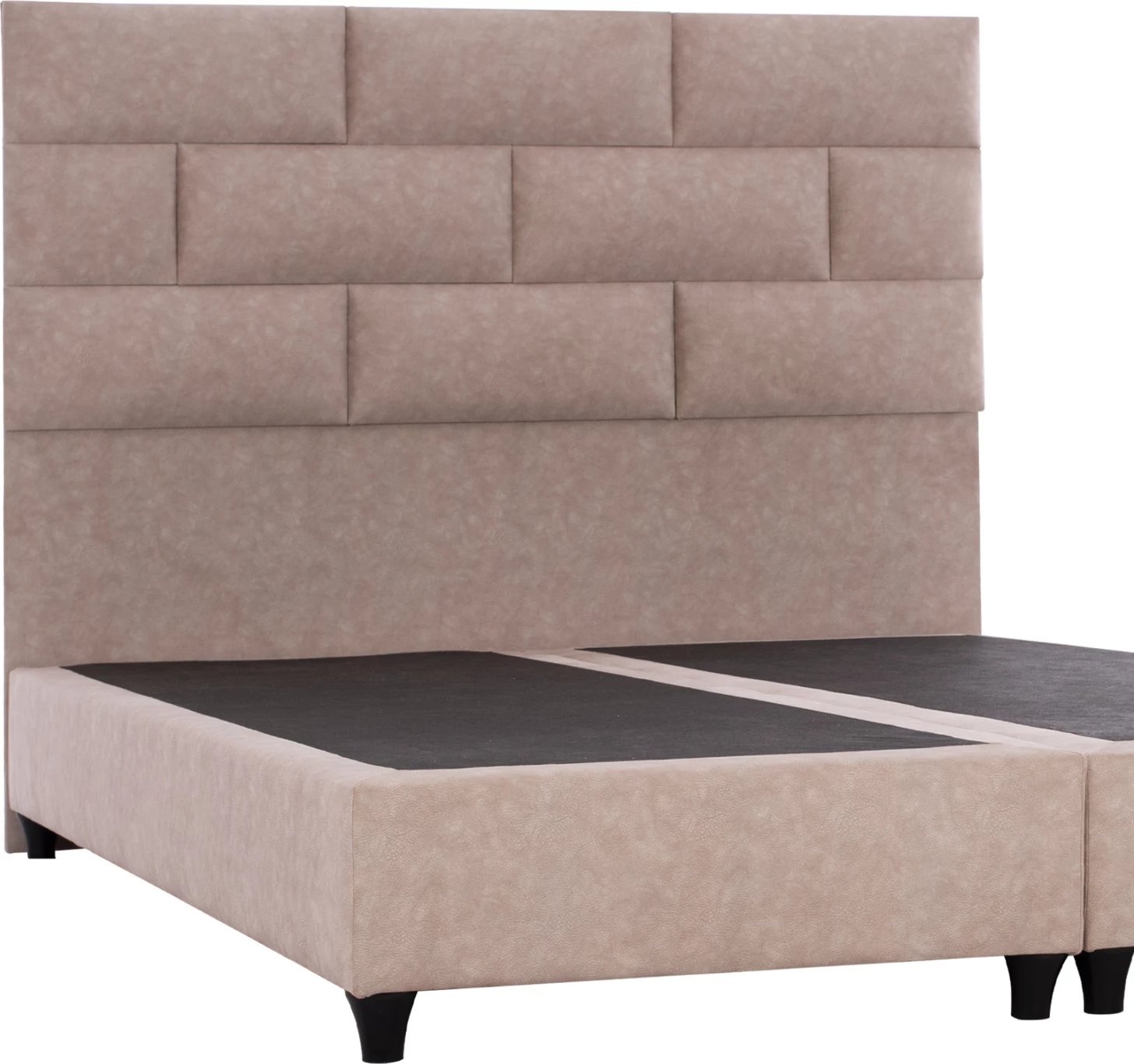 Krevat SOLEDAD, pëlhurë tip nubuck, 150x200