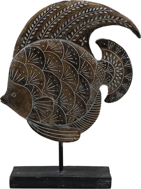 Dekor peshk gourami, polirezine, ngjyrë kafe, 19x6x25 cm Dekor peshk gourami, polirezine, ngjyrë kafe, 19x6x25 cm