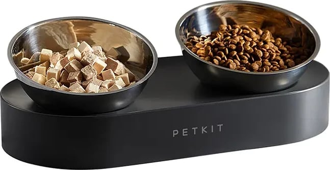 Tasa ushqimi për qen dhe mace Petkit Fresh Nano Metal, çelik inox, set 2 copë