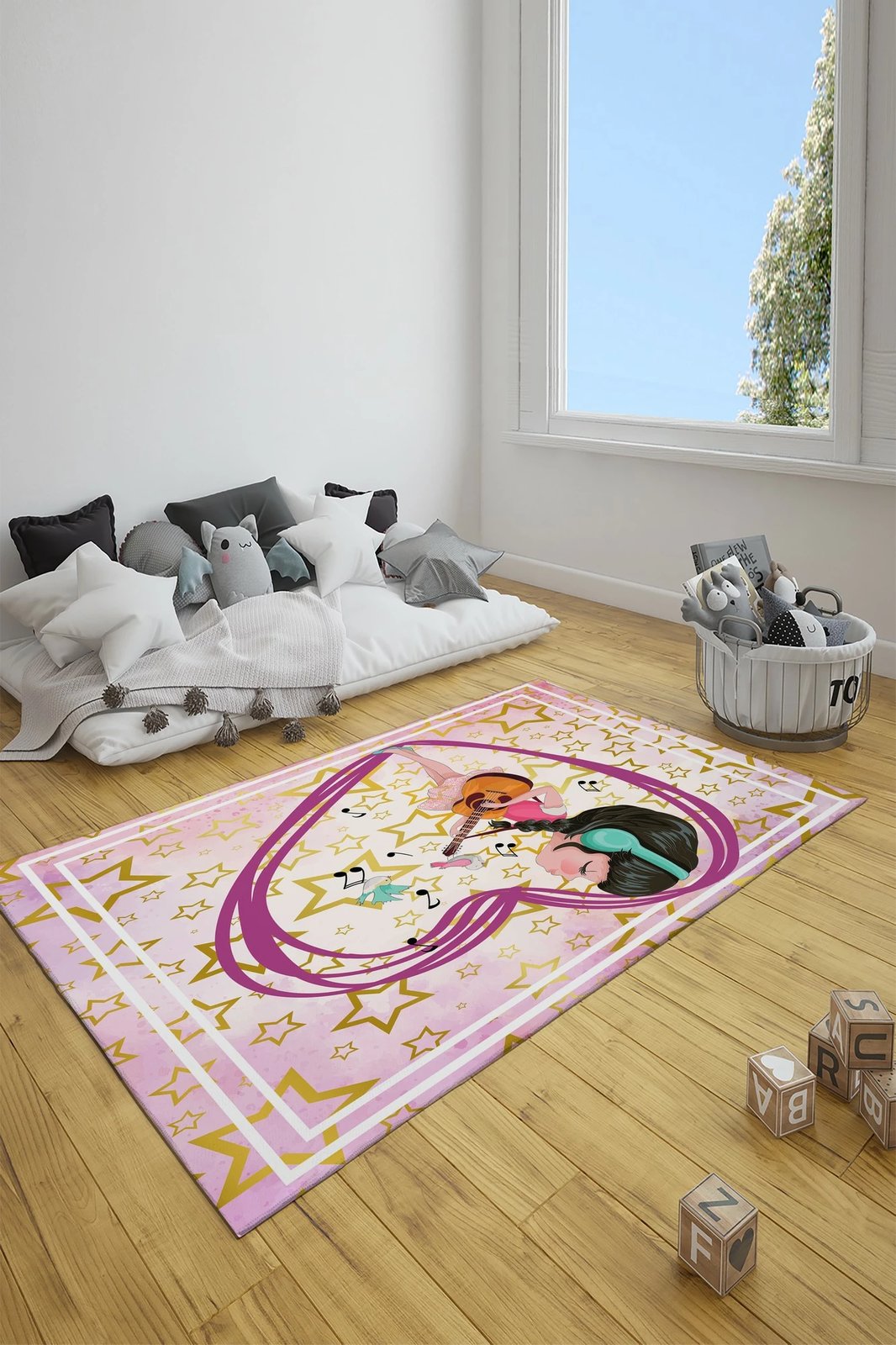 Qilim shumëngjyrësh për fëmijë, 80x150cm, Conceptum Hypnose, CT-3023