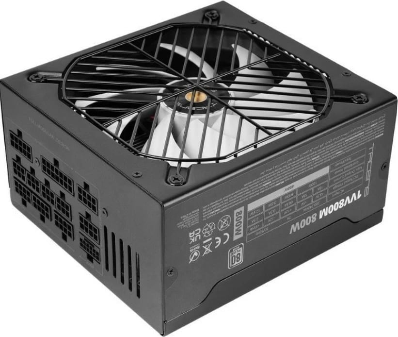 Furnizim me energji ATX, TACENS, VALEO V 800M, 800W 80+ Silver, ATX 3.1 me PCIe 5.1 12VHPWR, modular i plotë, e zezë