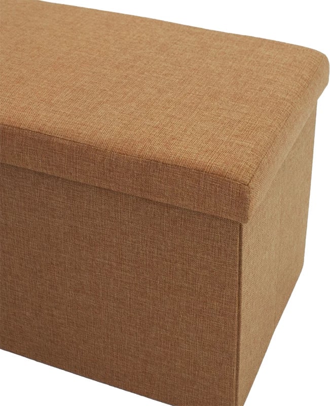 Stool-trunk Greatness, pëlhurë bezhë, 76x38x38cm