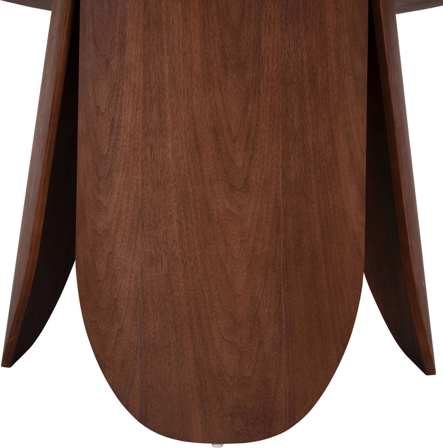 Tavolinë e rrumbullakët për ngrënie, DENTY, MDF me furnir lisi, ngjyrë arre, Φ120x75H cm