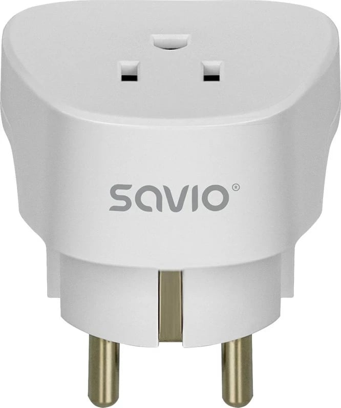 Adapter elektrik SAVIO AP-01, i bardhë