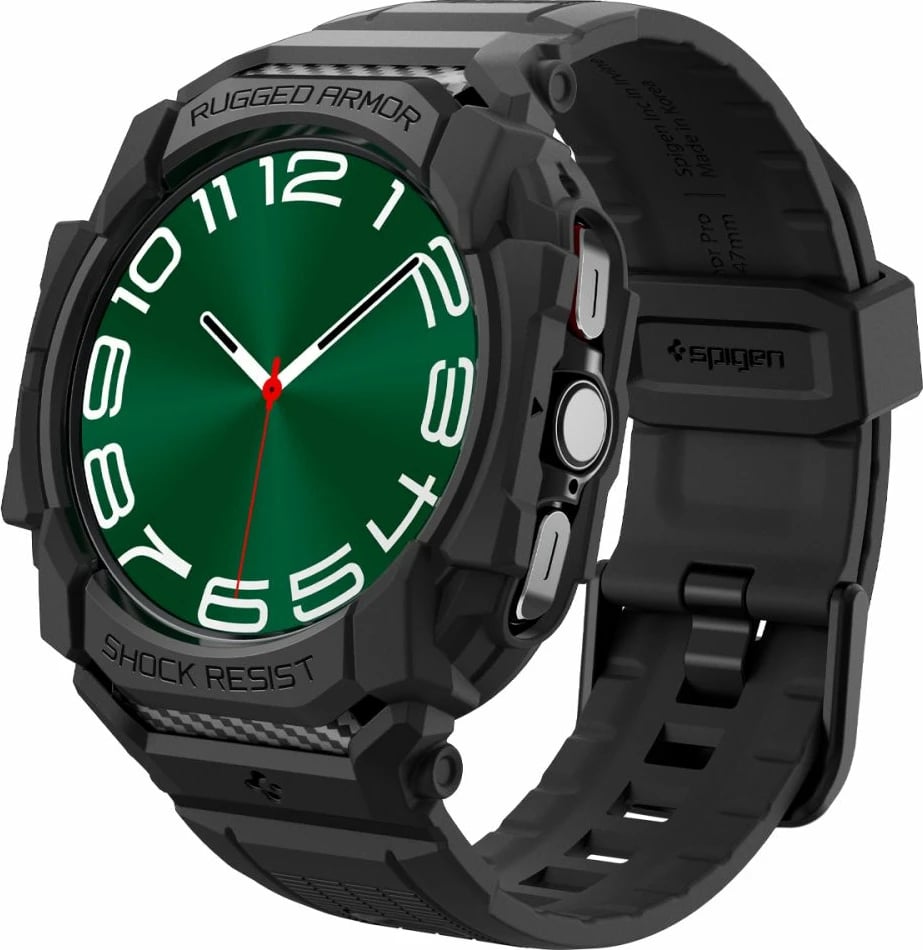 Mbështjellës Spigen Rugged Armor Pro për Samsung Galaxy Watch Ultra 47mm, i zi