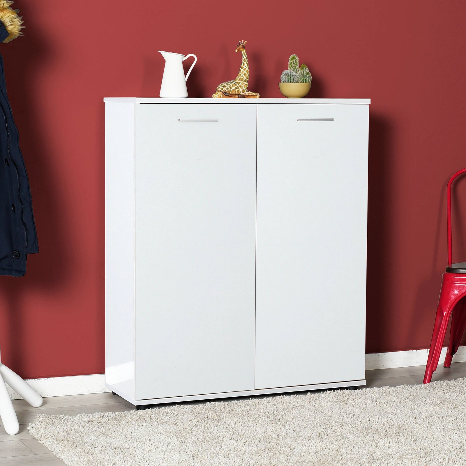 Dollap për këpuca Hanah Home, Adr-520-Bb-1, i bardhë