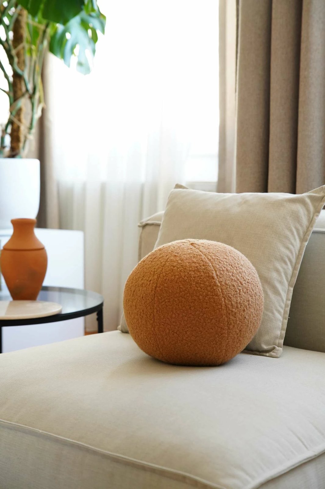 Jastëk dekorativ Teddy Top 25, ngjyrë kafe, Evila Originals