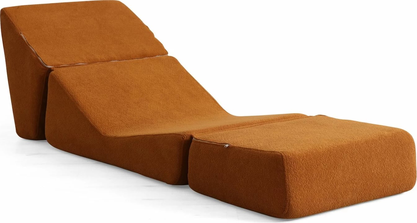 Krevat-kolltuk një vendësh, ngjyrë portokalli mat, Origami Convertable