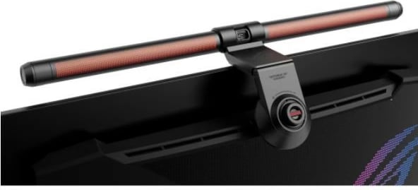 Shirit drite për monitor, Asus ROG Aura ALB01, RGB Aura Sync, USB 5V 1A, 49.8 cm, e zezë