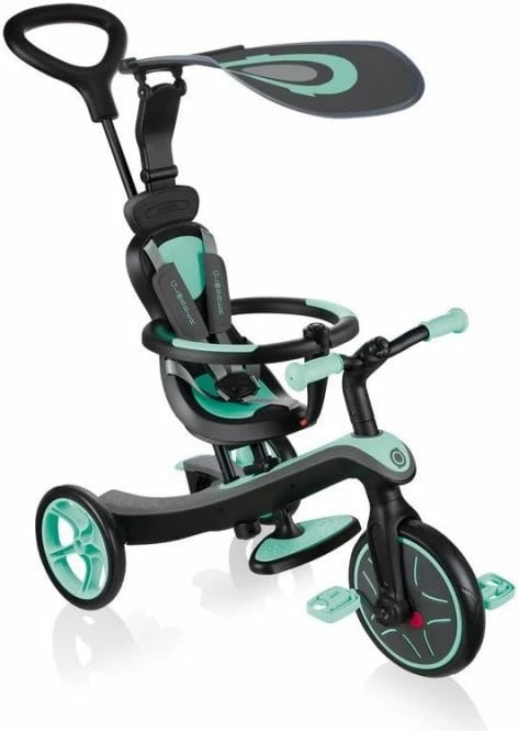 Bicikletë për fëmijë Globber Explorer Trike, ngjyrë mentë